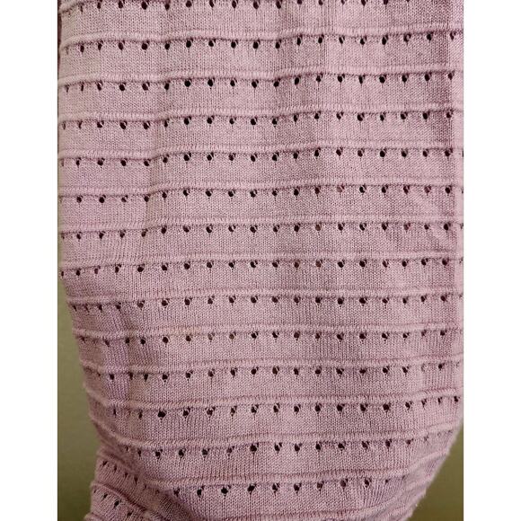 SOHO New York Co Light Purple Drop Shoulder Sweater Top XXL Plus Tie Back Soft - Picture 3 of 6